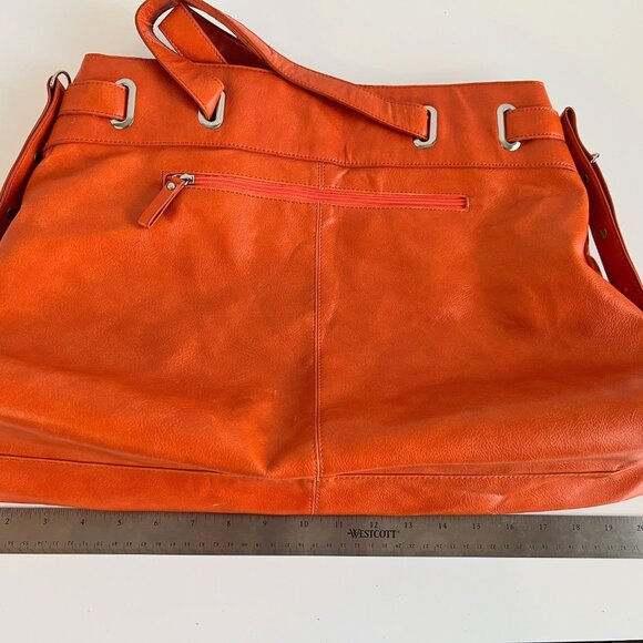 Elite Models Fashion Hobo Bag Orange - Picture 7 of 10